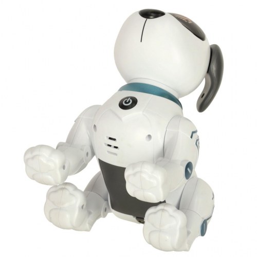 Fjernstyret robot-hund med tricks, sang og stemmestyring