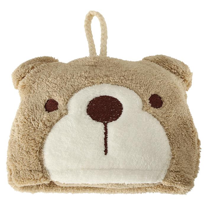 Håndklæde til børn 42×25 cm - brun bamse