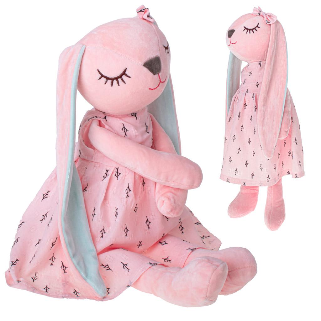 Krammebamse kanin - lyserød, 52 cm