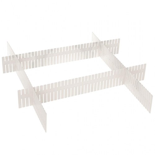 Skuffeinddeler organiser – 4 stk., plast, 47 × 7 cm