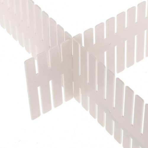 Skuffeinddeler organiser – 4 stk., plast, 47 × 7 cm