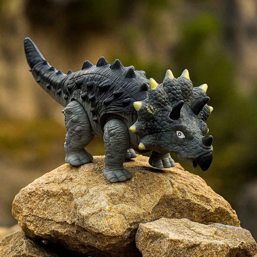 Fjernstyret dinosaur – RC Triceratops der går, lyser og brøler