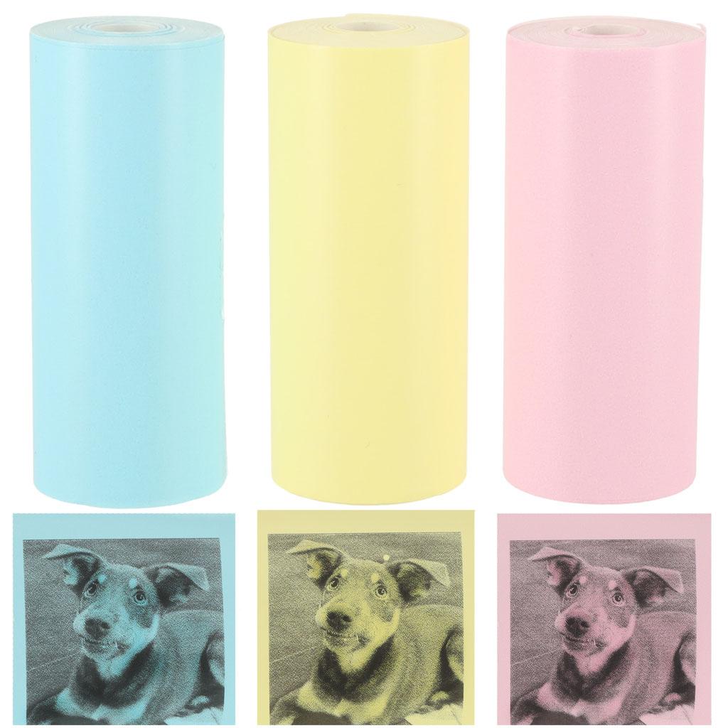 Termopapir til mini-printer 5,7 cm × 3 m - 3 ruller i farver