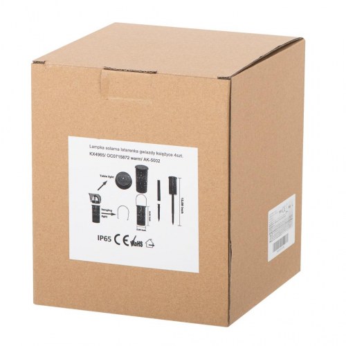 Solcelle lanterner med stjerner og måner – 4 stk.