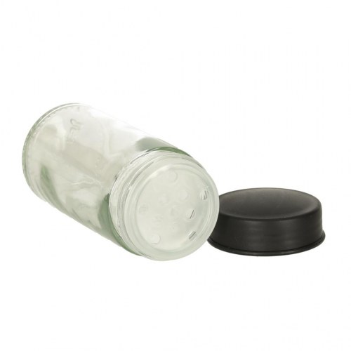 Krydderiholder drejbar med 18 glasbeholdere - sort
