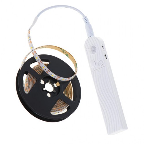 LED lysbånd 2 m med bevægelsessensor – varm hvid, USB/batteri