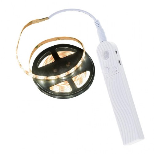 LED lysbånd 2 m med bevægelsessensor – varm hvid, USB/batteri