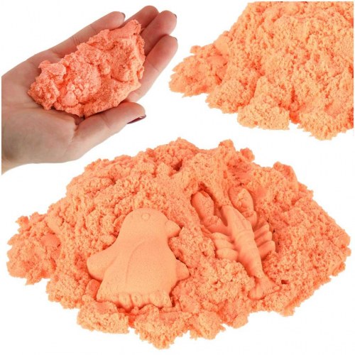 Magisk sand – 1 kg orange kinetisk sand i pose