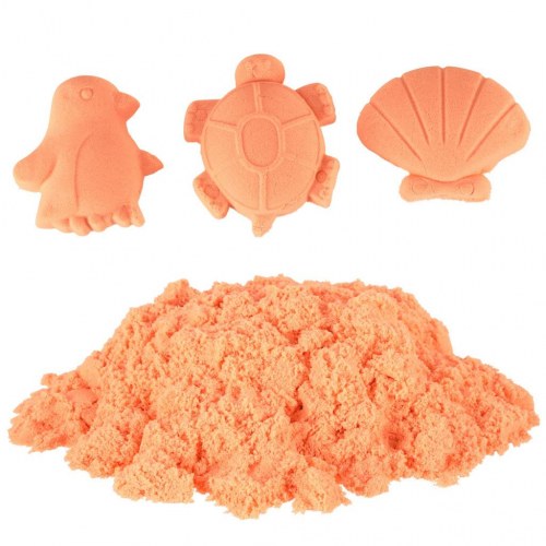 Magisk sand – 1 kg orange kinetisk sand i pose