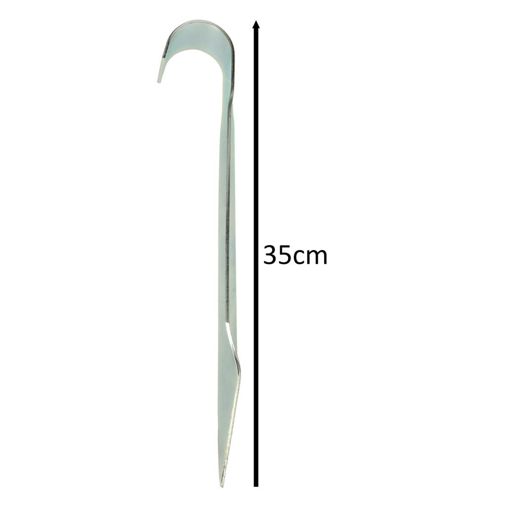 Trampolin ankerkroge - 6 stk., stål, 35 cm