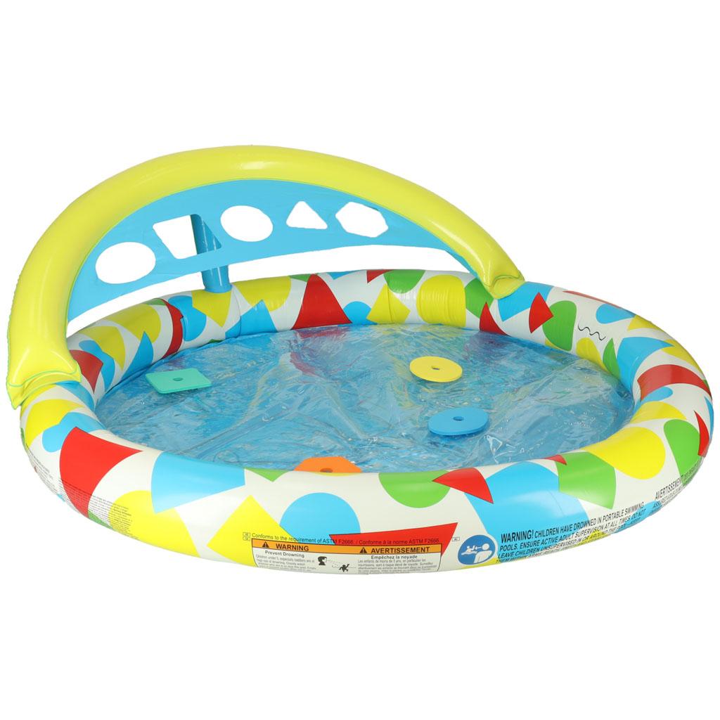 Oppustelig babypool med formesorterer 120 × 117 × 46 cm - Bestway 52378