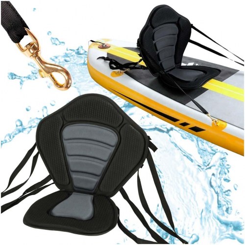 SUP sæde med ryglæn til paddleboard/kajak - sort