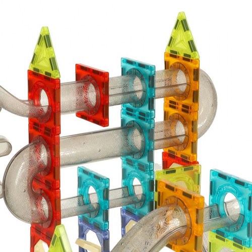 Magnetiske byggeklodser kuglebane med lyd og musik – 118 dele