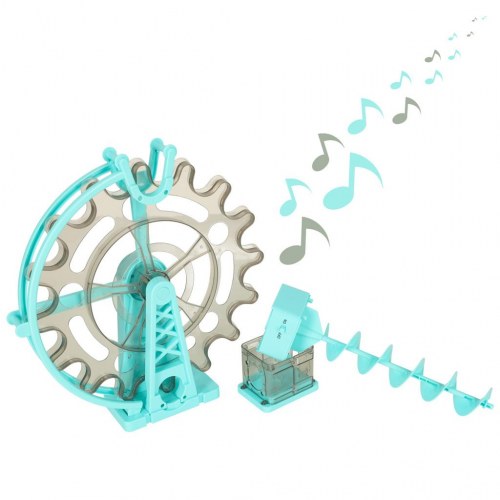 Magnetiske byggeklodser kuglebane med lyd og musik – 118 dele