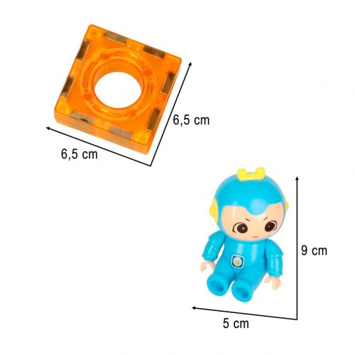 Magnetiske byggeklodser kuglebane med lyd og musik – 118 dele