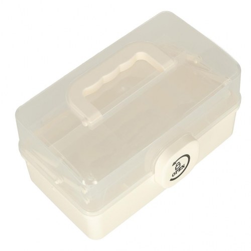 Medicinsk opbevaringsboks med låg – organiser til hjemmeapotek, 29 × 16 × 15 cm