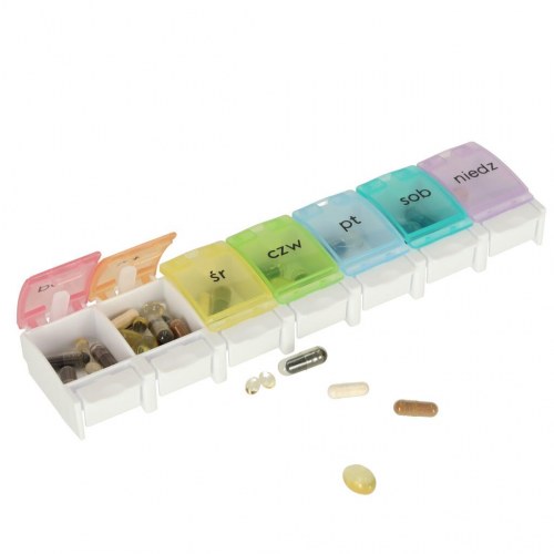 Pilleæske uge – medicinorganizer med 7 rum