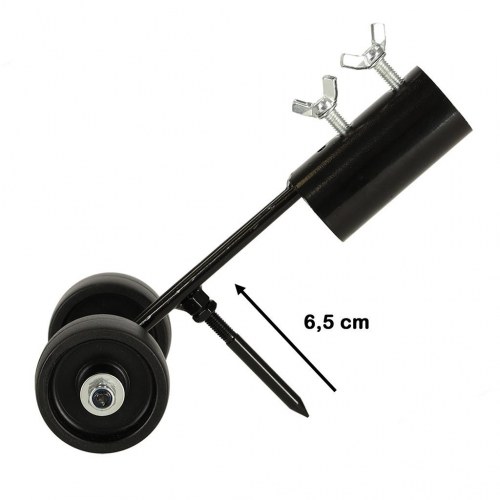 Ukrudtsfjerner til fliser og have – håndtag-monteret hjulskærer