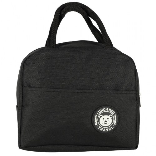 Køletaske til madpakke – sort termotaske i polyester