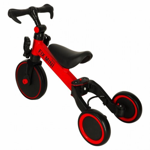 Løbecykel/tricycle 3-i-1 med pedaler – rød (Fix Mini)