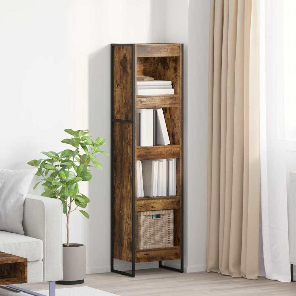 Bogskab Røget Eg 40 x 30 x 155 cm Konstrueret træ