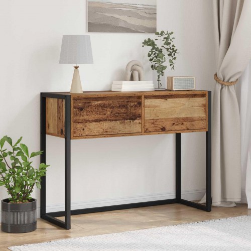 Endebord Gammelt træ 100 x 36 x 75 cm Konstrueret træ