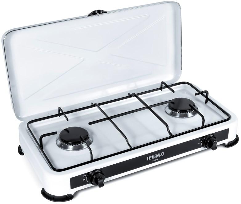 Gasblus med 2 brændere PROMIS KG200 – hvid