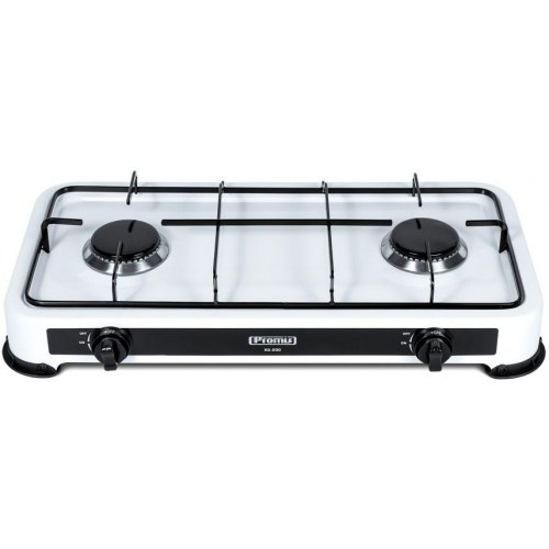 Gasblus med 2 brændere PROMIS KG200 – hvid
