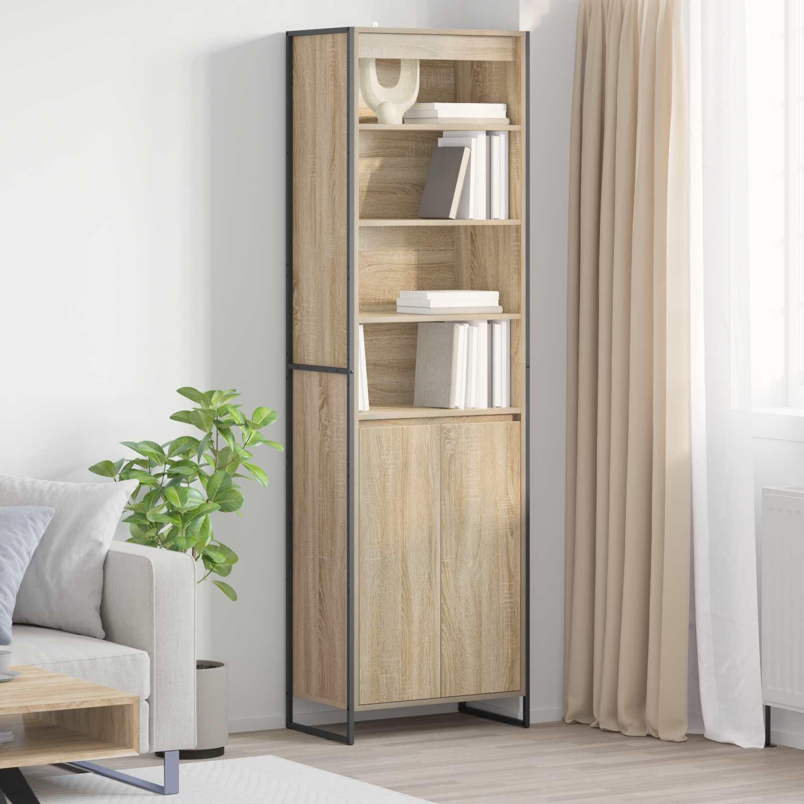 Høje Skabe 2 stk Sonoma 60 x 36 x 300 cm Konstrueret træ