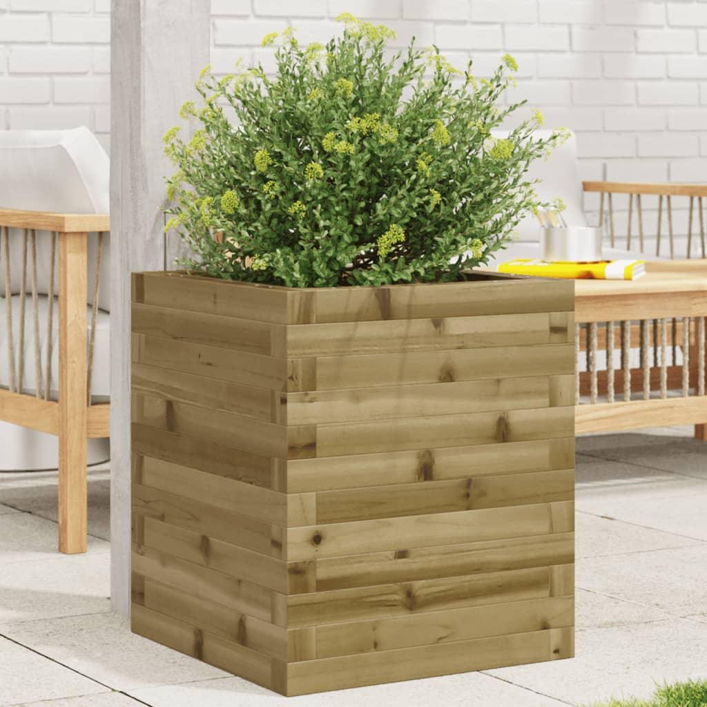 Plantekasse 40x40x46 cm imprægneret fyrretræ