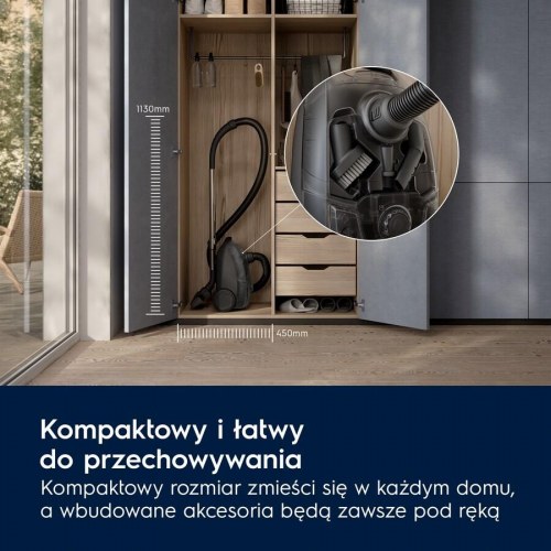 Støvsuger med pose Electrolux EB31C1DB - 750 W, teleskoprør, 3 l