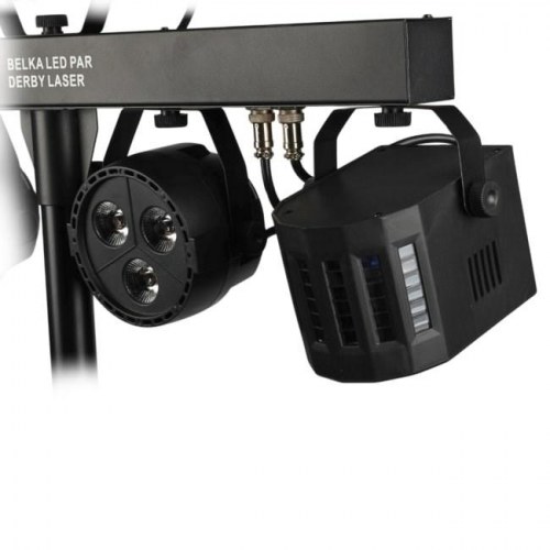 Studielys sæt Light4Me Belka LED Par Derby Laser