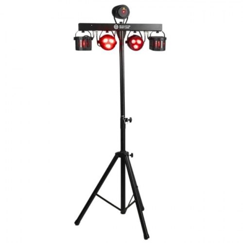 Studielys sæt Light4Me Belka LED Par Derby Laser