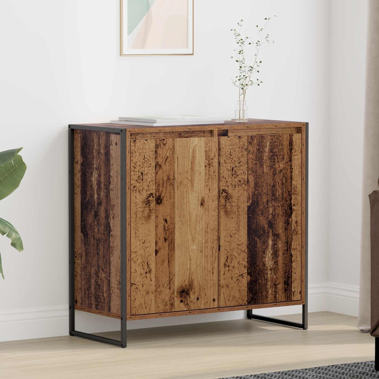 Sideskab Gammelt træ 79 x 36 x 75 cm Konstrueret træ