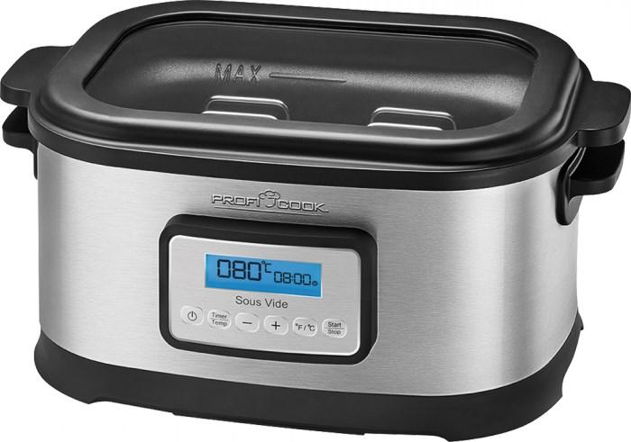 Sous vide-maskine 8 l – ProfiCook PC-SV 1112, 520 W, sort/rostfrit stål