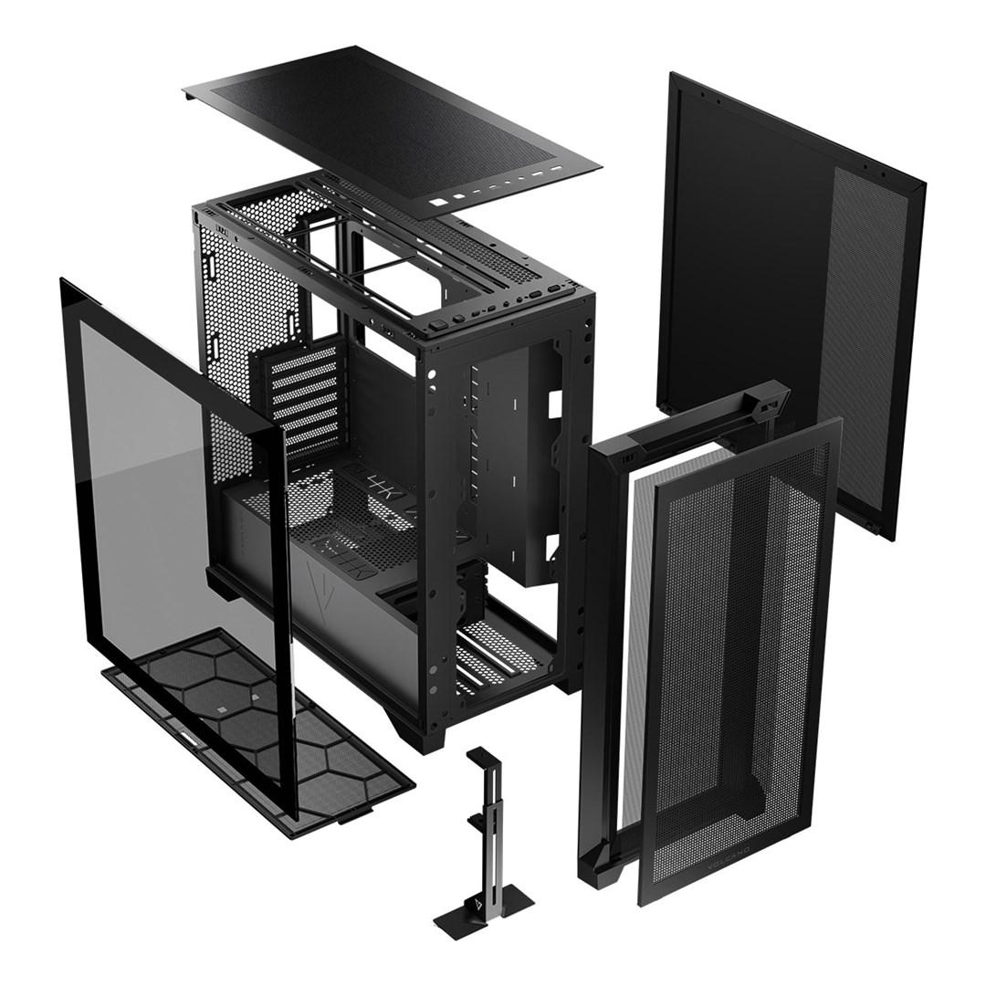 PC kabinet MODECOM Volcano Expanse S Midi - sort