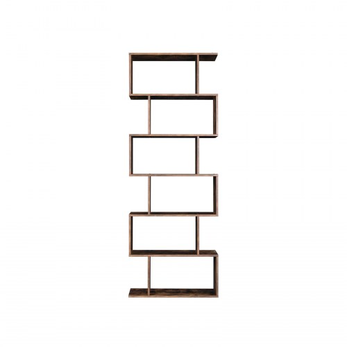 Bogreol 6 hylder – SONGMICS VASAGLE, fritstående kubereol, rumdeler, rustik brun