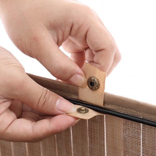 Vasketøjskurv bambus XL 72 l – SONGMICS, sammenklappelig med låg og aftagelig vaskepose, 40 × 30 × 60 cm, natur