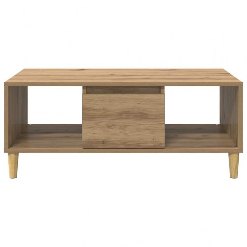 Sofabord Artisan Egetræ 90 x 50 x 26.5 cm Konstrueret træ