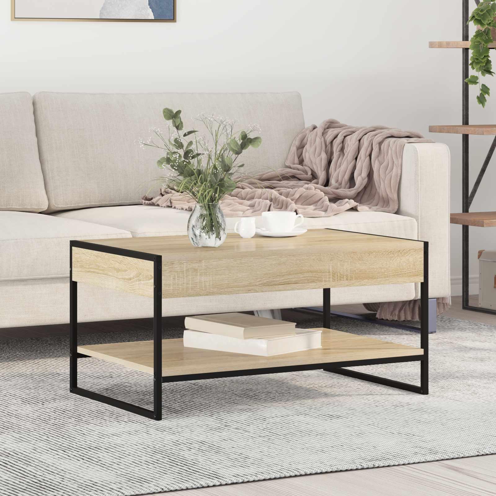 Sofabord Sonoma 80 x 50 x 40 cm Konstrueret træ