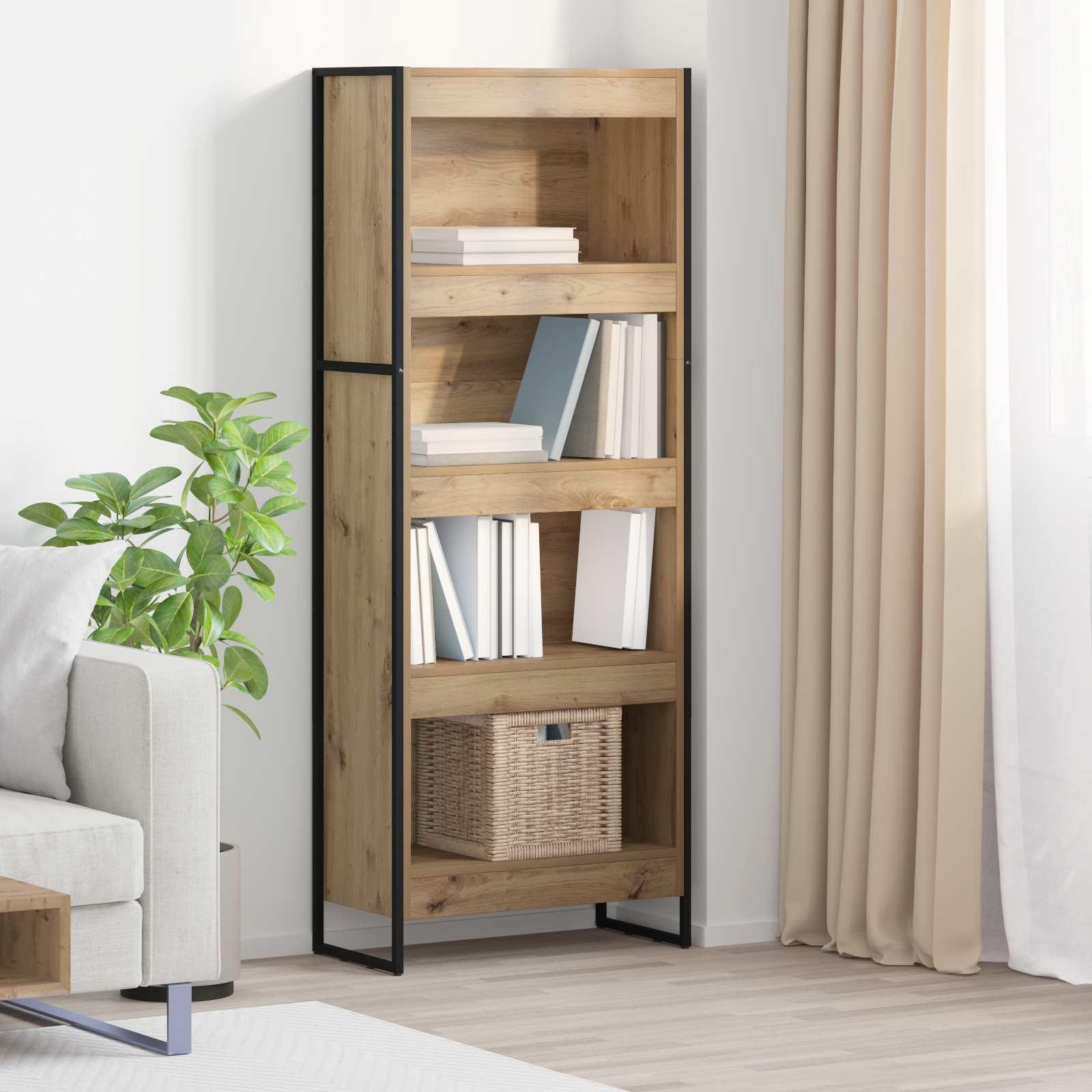 Bogskab Artisan eg 60 x 30 x 155 cm Konstrueret træ