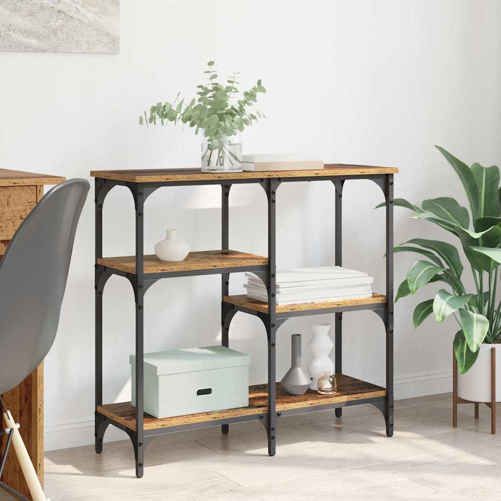 Konsolbord Gammelt træ 80 x 29 x 75 cm Konstrueret træ