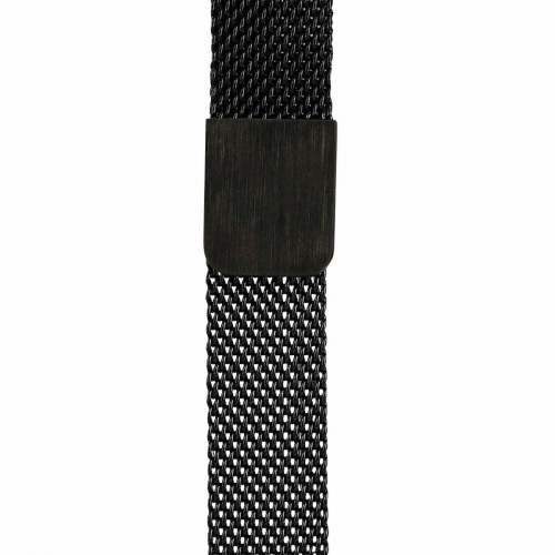 Smartwatch rem Contact til Xiaomi Mi Band 5/6 - sort rustfrit stål
