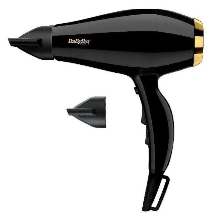 Hårtørrer BaByliss Super Pro 2300 - 2300 W, sort/guld billede