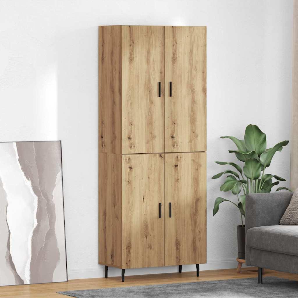 Highboard 2 stk i artisan egetræ 69,5 x 34 x 180 cm