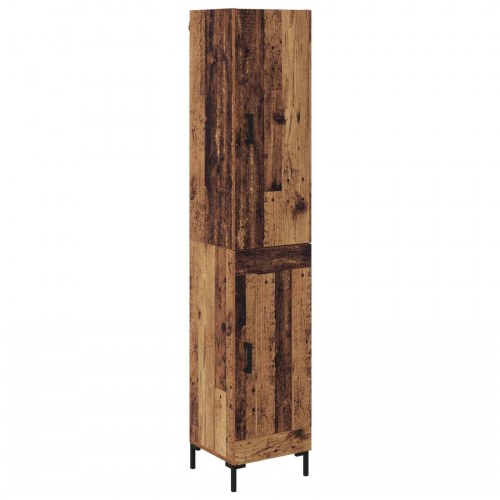 Højskab - Gammelt træ 34,5 x 34 x 180 cm
