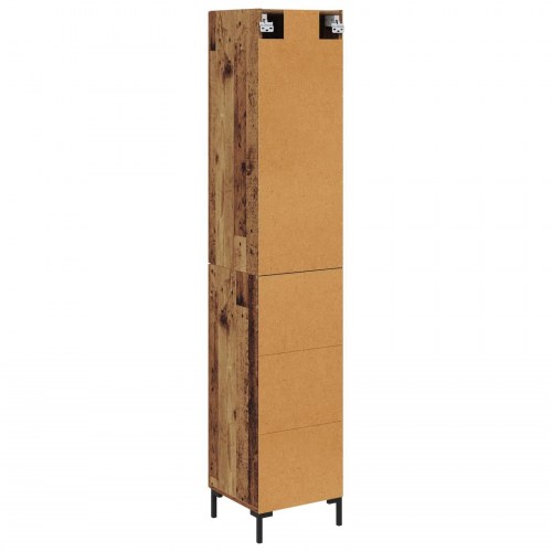Højskab - Gammelt træ 34,5 x 34 x 180 cm
