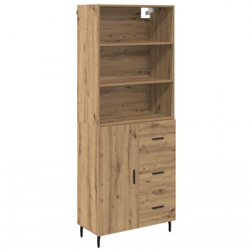 Highboard i 2 dele - Artisan egetræ