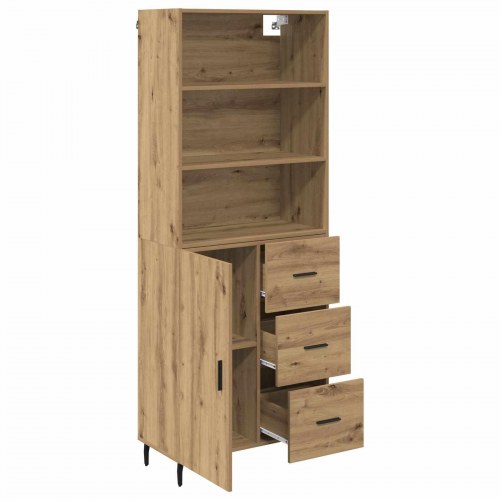 Highboard i 2 dele - Artisan egetræ