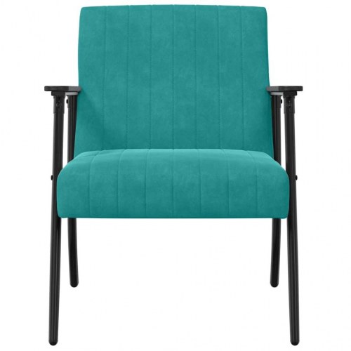 Lænestol Turkis 59 x 75 x 78 cm Fløjl